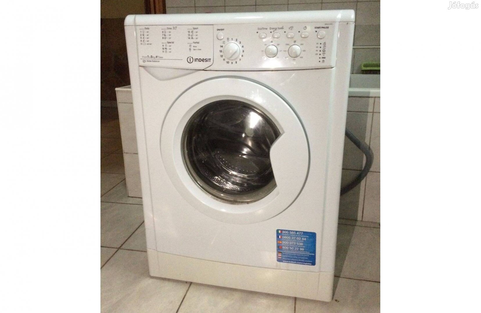 Indesit elöltöltős Mosógép