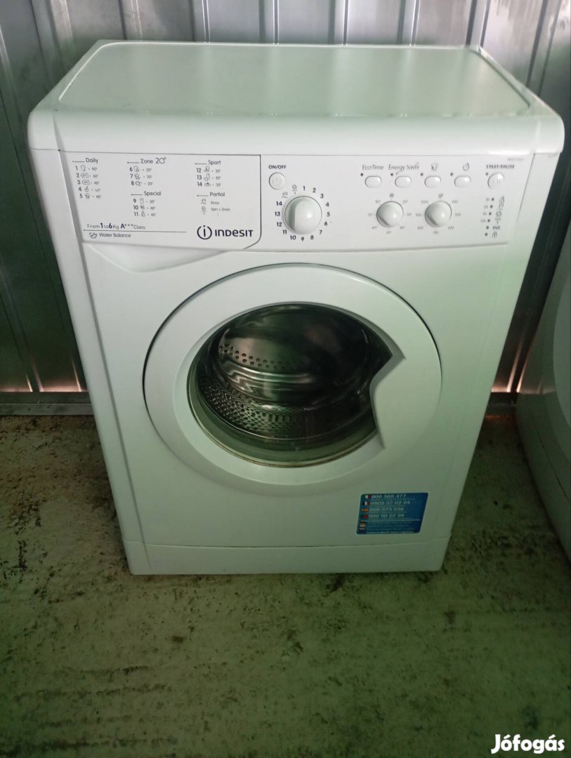 Indesit from1to6kgaaaclass