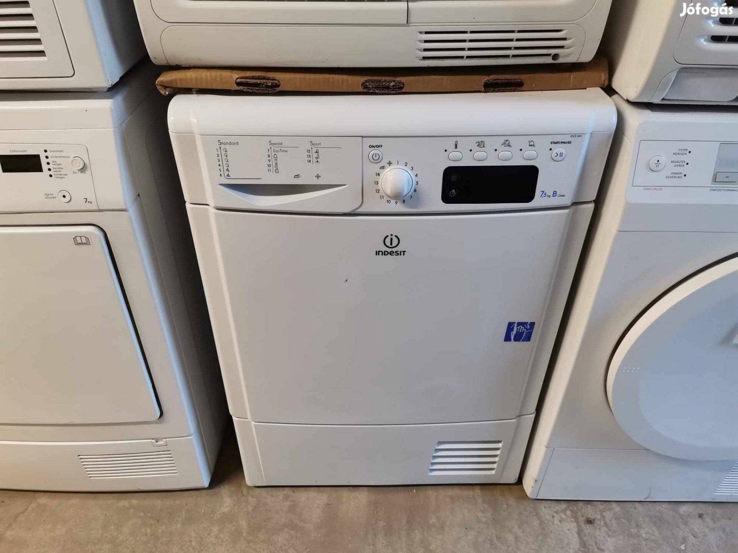 Indesit kondenzációs 7 ,5 kg szárítógép 6 hónap garanciával