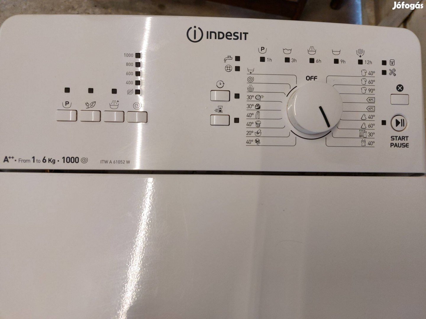 Indesit mosógép 6 kg, A++, Tökéletesen működő állapotban