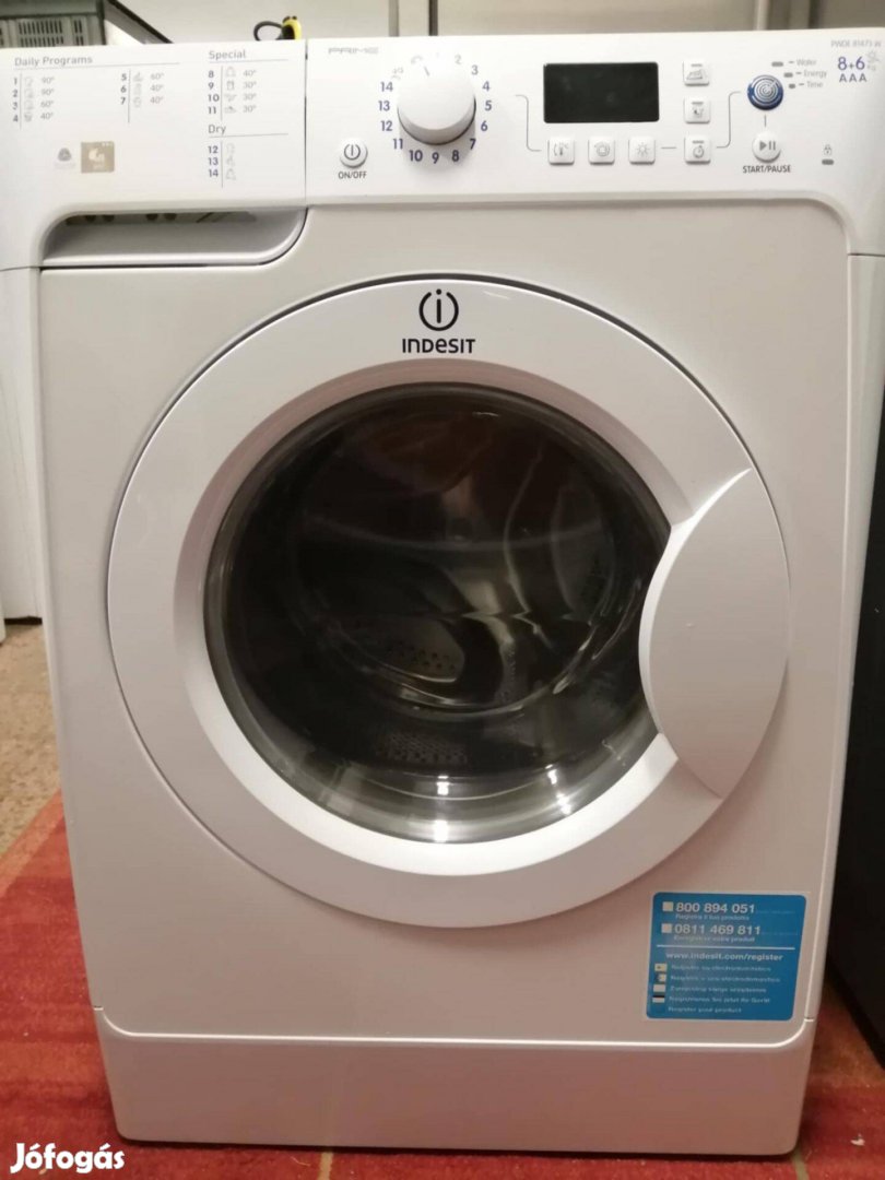 Indesit mosógép szárítóval 8 kg6kg