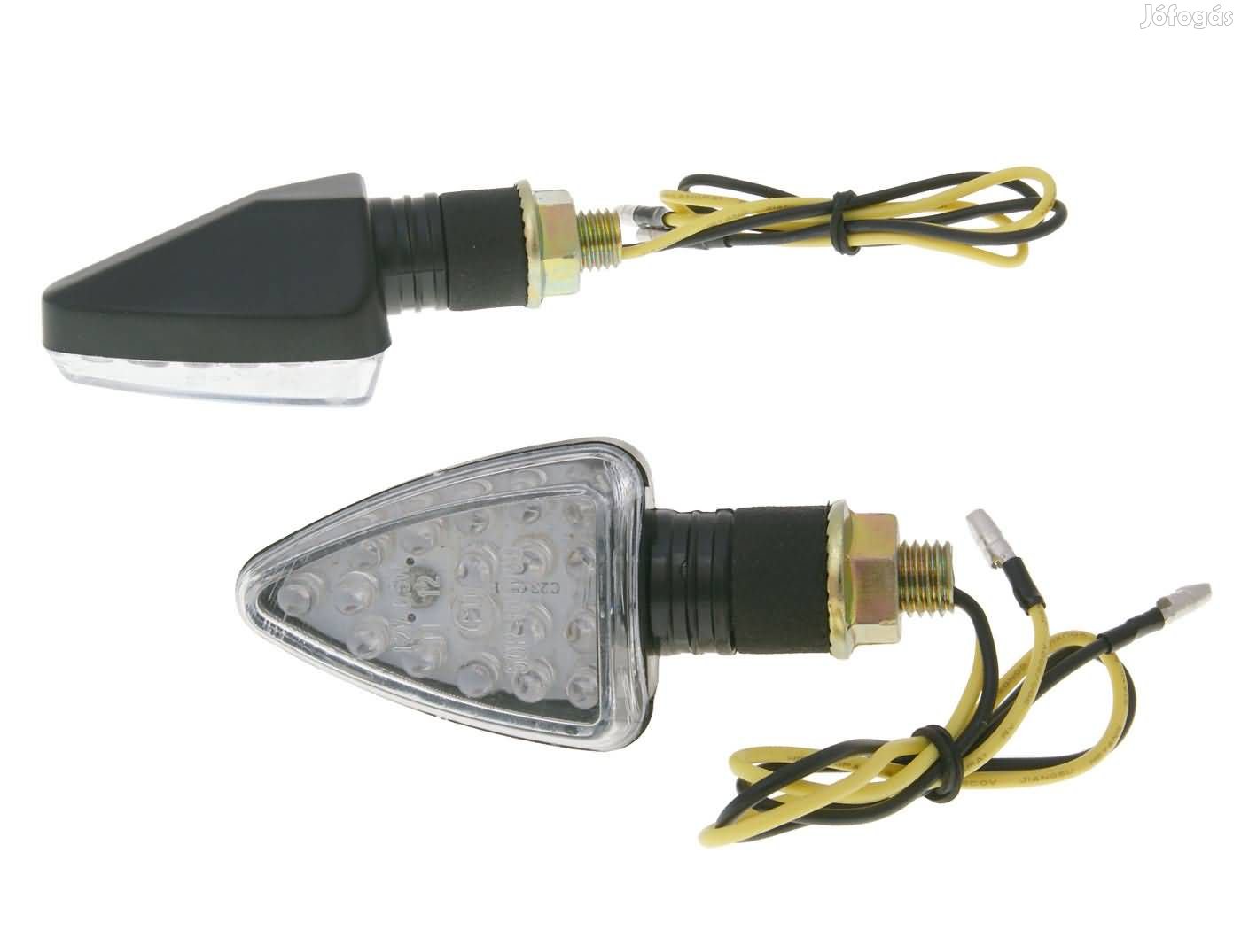 Index / irányjelző szett M10 menetes LED fekete, rövid verzió