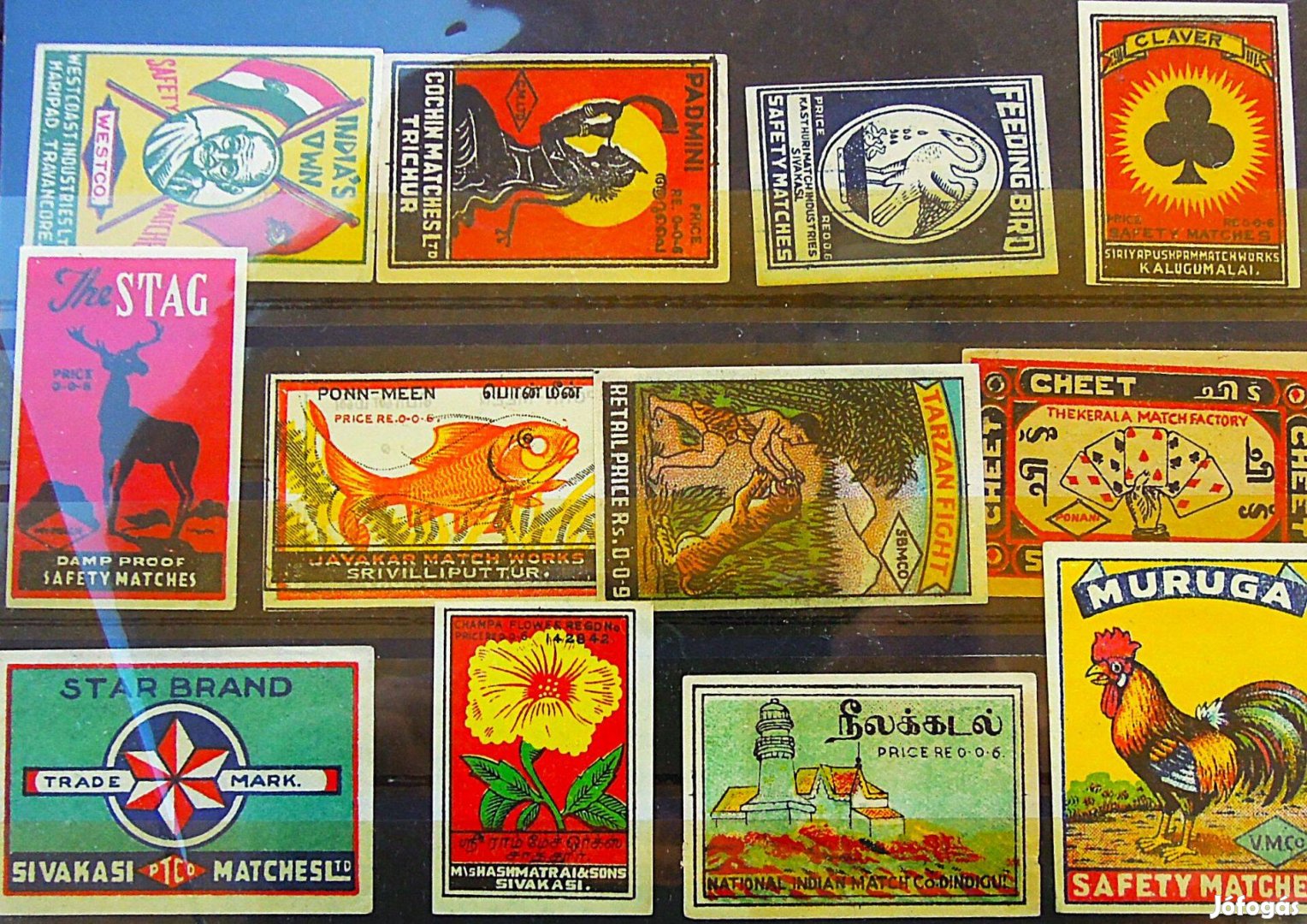 India gyufa címke No 5