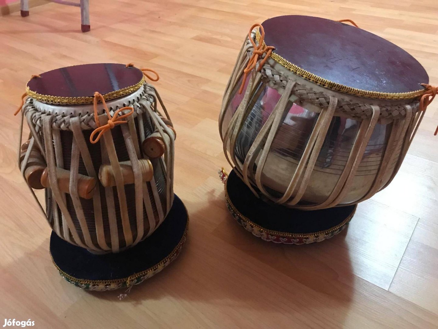 Indiai Tabla és Bahya autentikus hangszer szett
