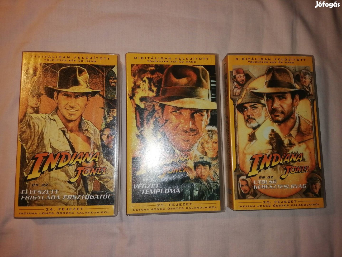 Indiana Jones I - III. gyári VHS kazetta