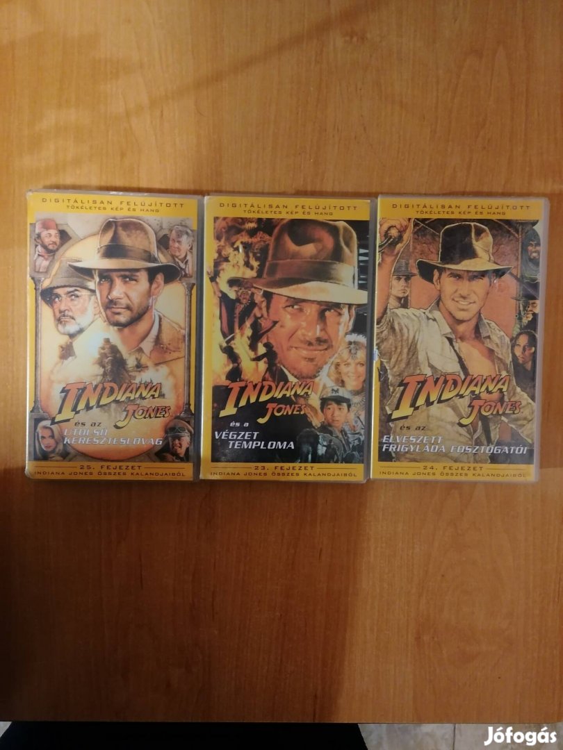 Indiana Jones VHS eladó