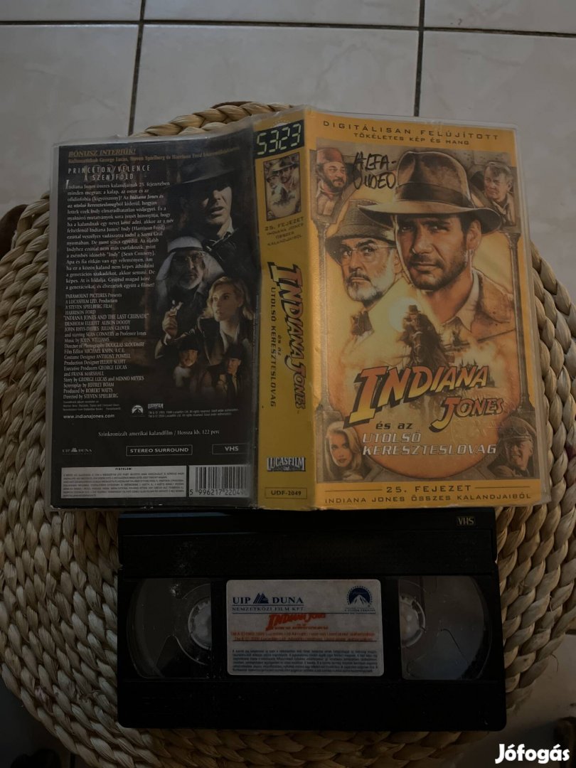 Indiana Jones és az utolsó kereszteslovag vhs film