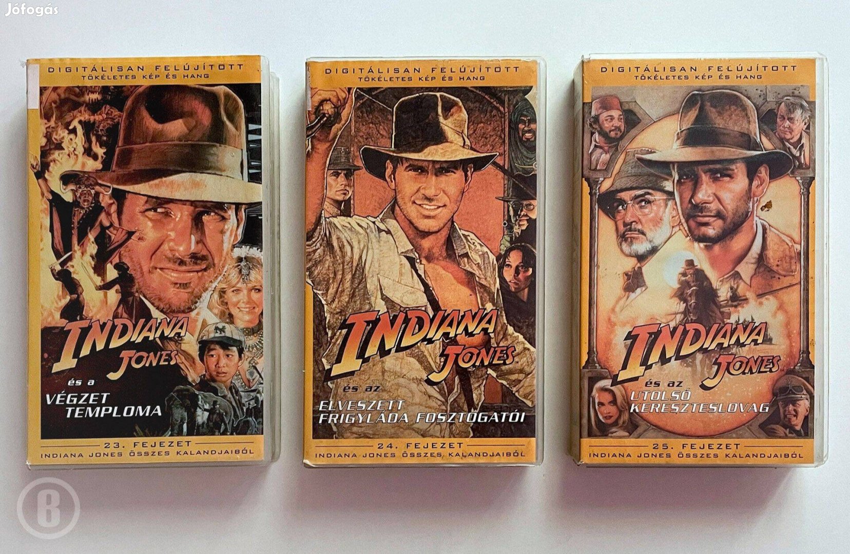 Indiana Jones filmek (3 db) - VHS