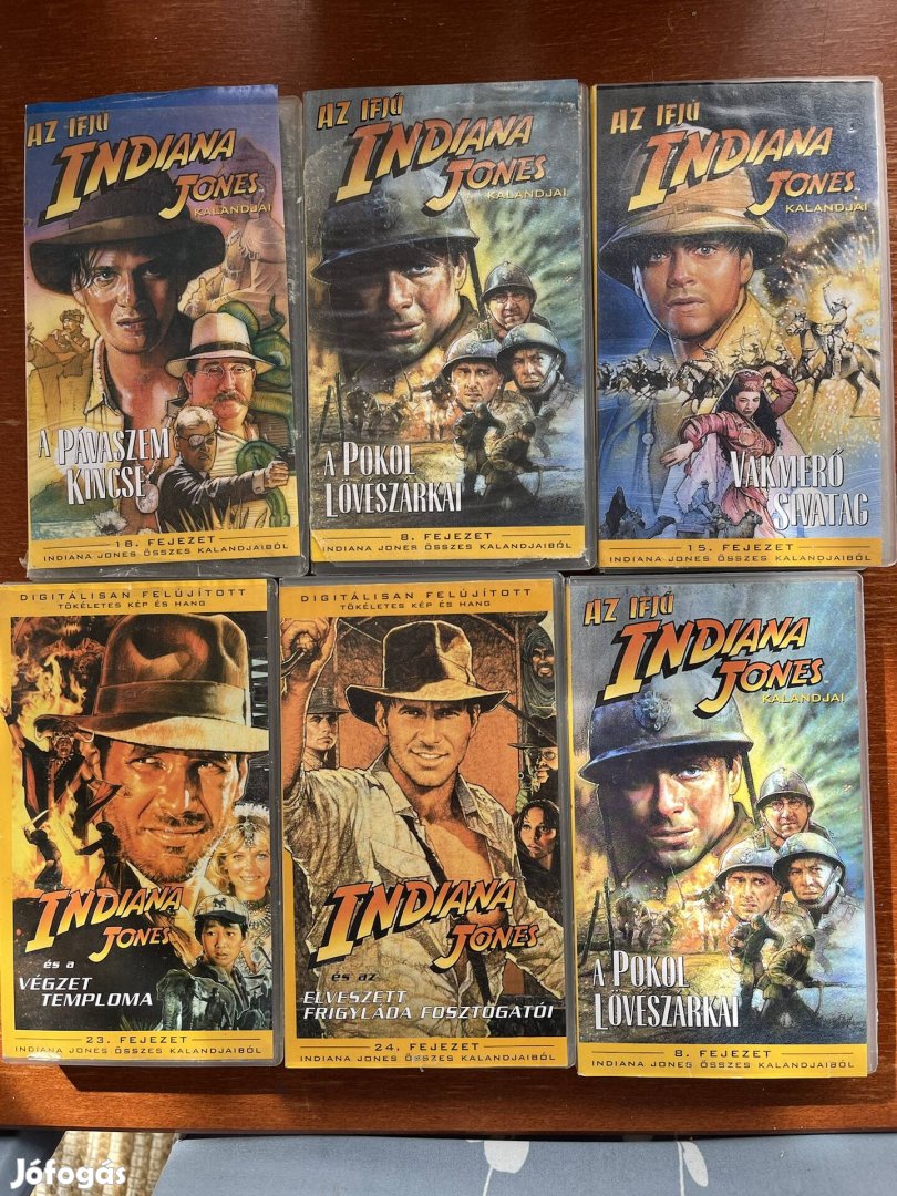 Indiana Jones pakk vhs kazetta