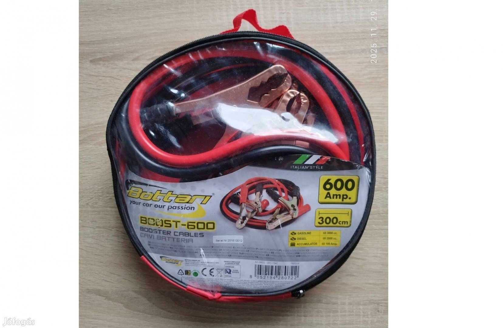 Inditó kábel akkuhoz