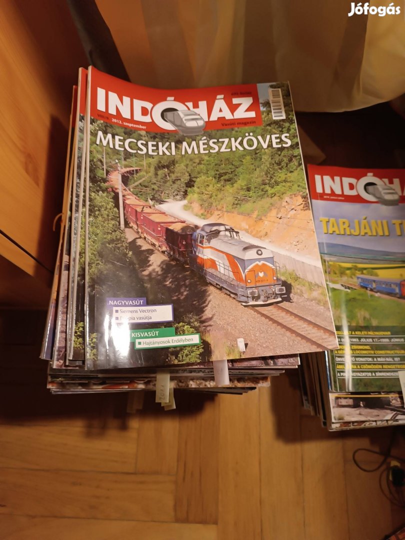 Indóház vasútas magazinok eladók 