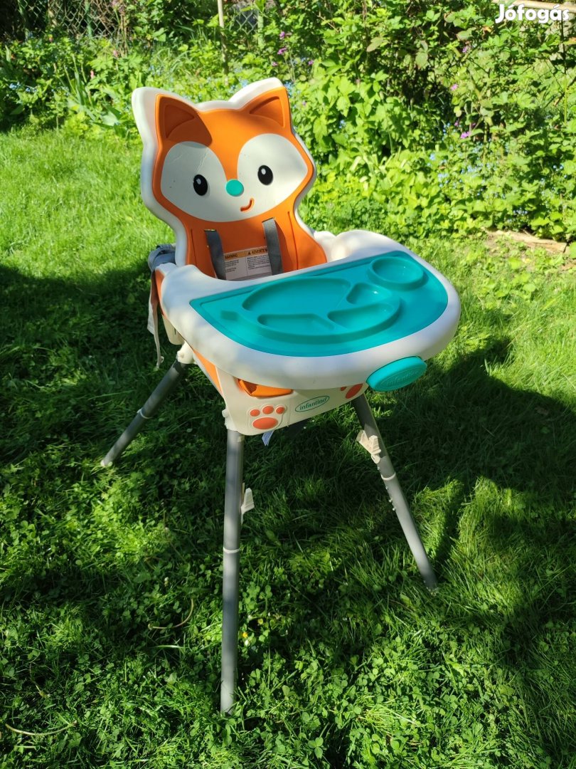 Infantino Grow-With-Me 4 az 1-ben átalakítható etetőszék - róka