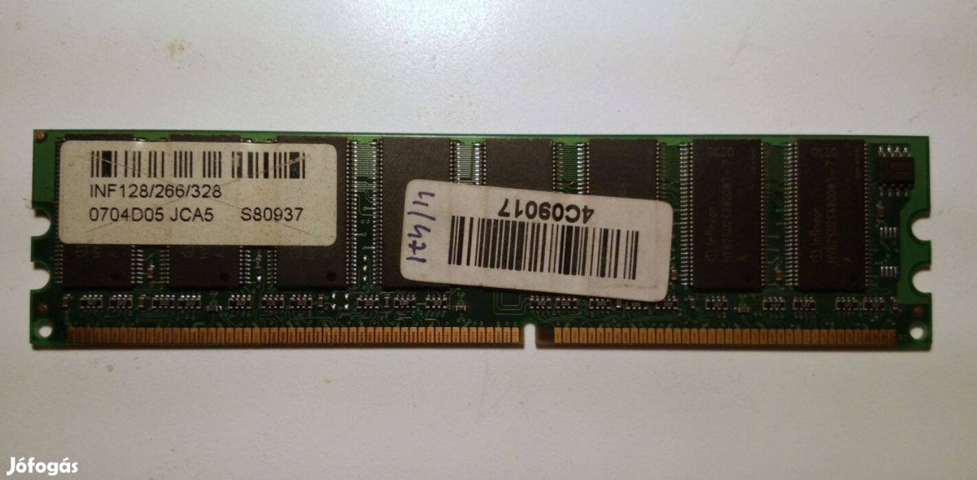 Infineon DDR1 266MHz 128MB RAM (Ver.1) teszteletlen