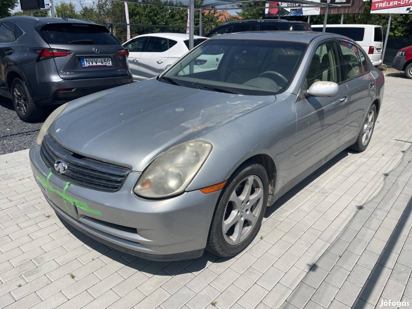Infiniti G35 Seda okmányok nélkül. Működik