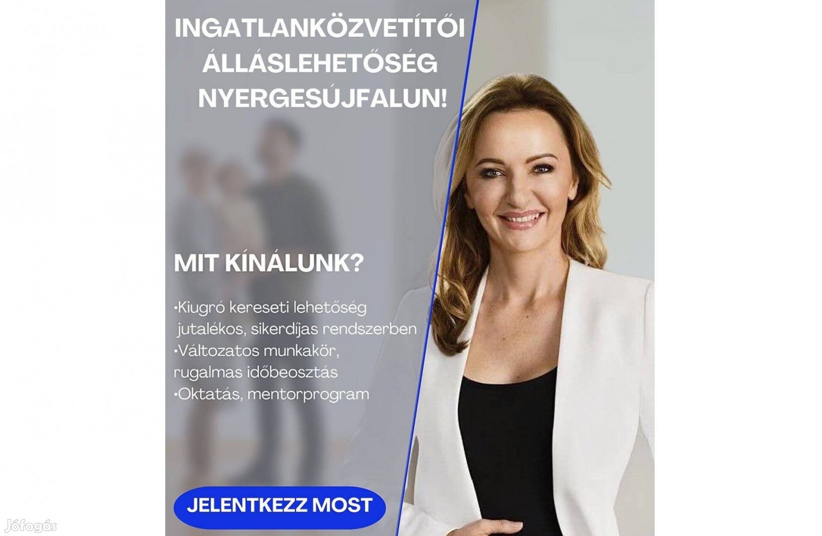 Ingatlanközvetítői álláslehetőség Nyergesújfalun !