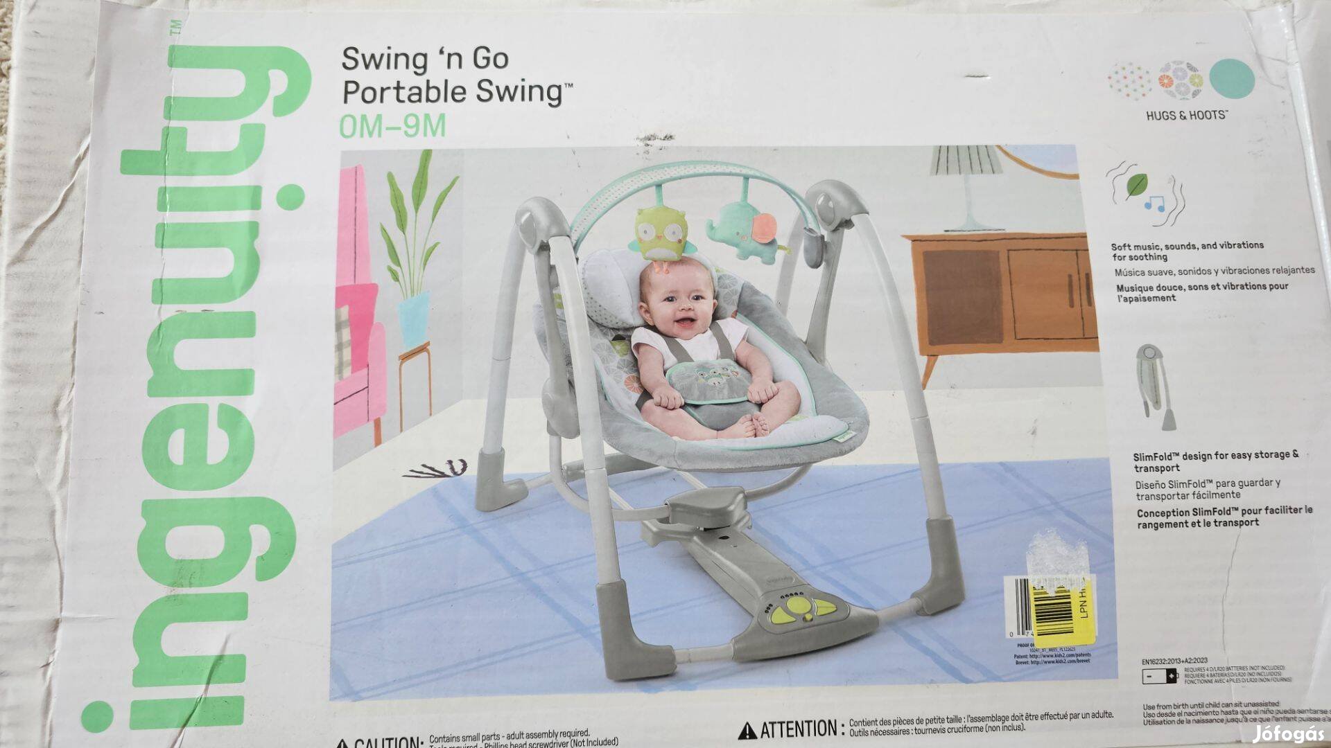 Ingenuity Portable Swing elektromos babahinta