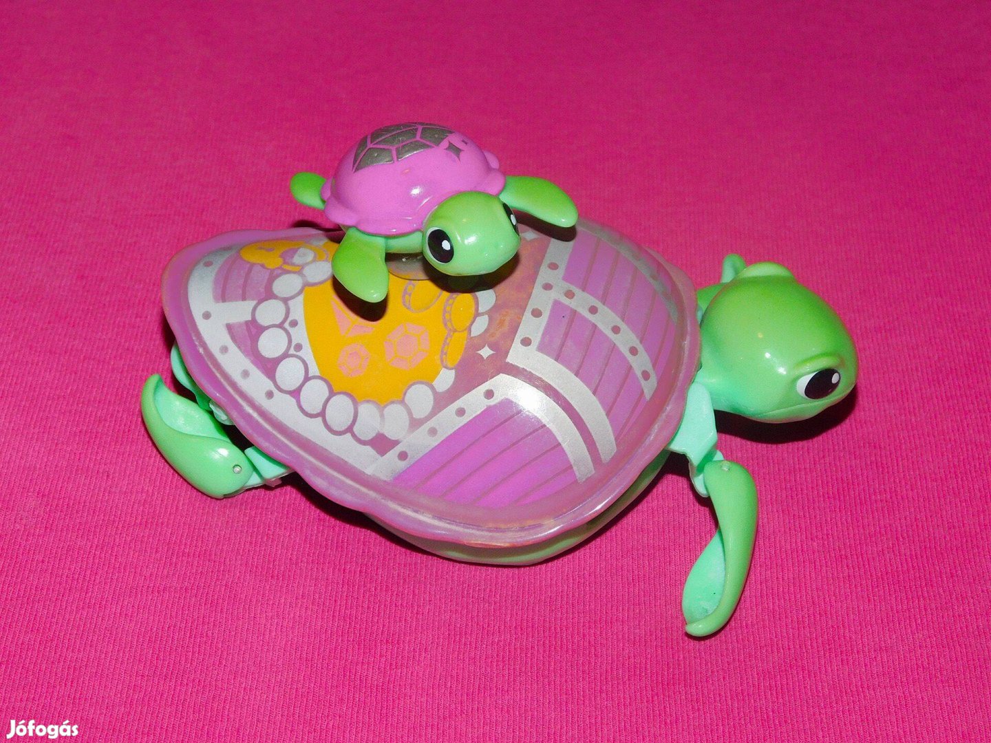 Ingyen Posta, Elemes úszó teknőc mama kis teknőssel