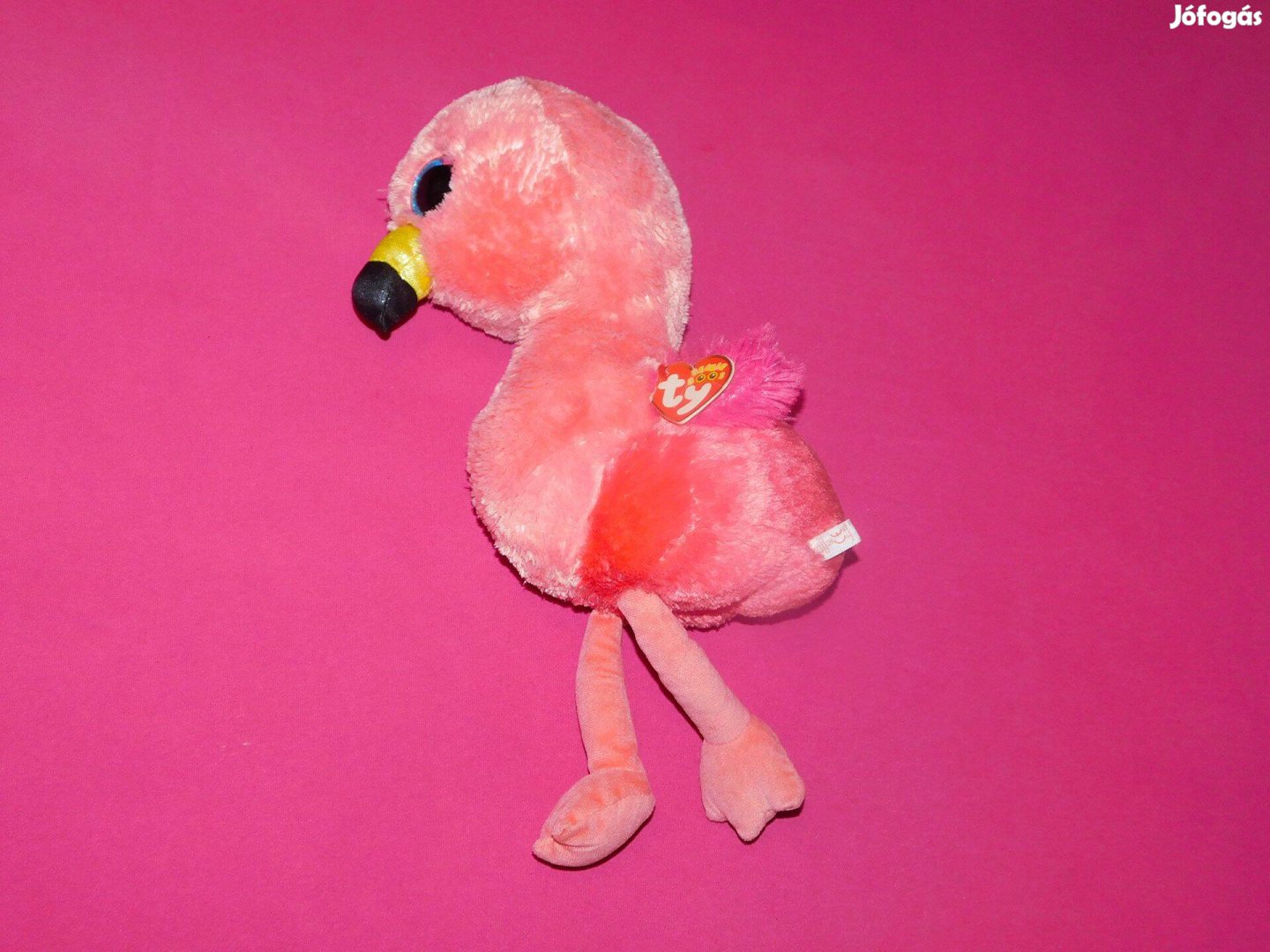 Ingyen Posta, Új, címkés, plüss játék, Rózsaszín flamingó, 35 cm