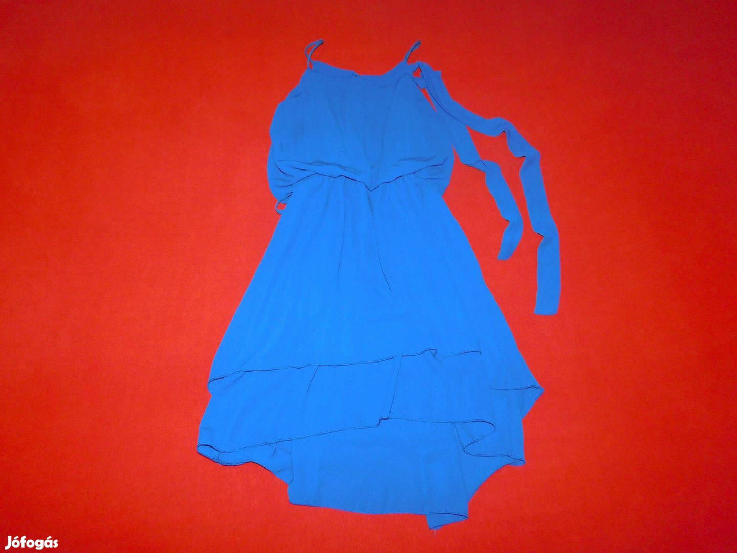 Ingyen Posta, Vállpántos, világoskék ruha, szoknya S-es