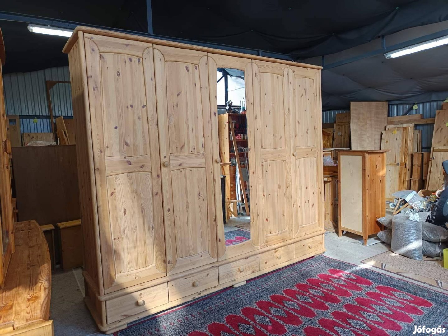 Ingyen szállítás 50 km ig Fenyő nagy gardrób szekrény s470
