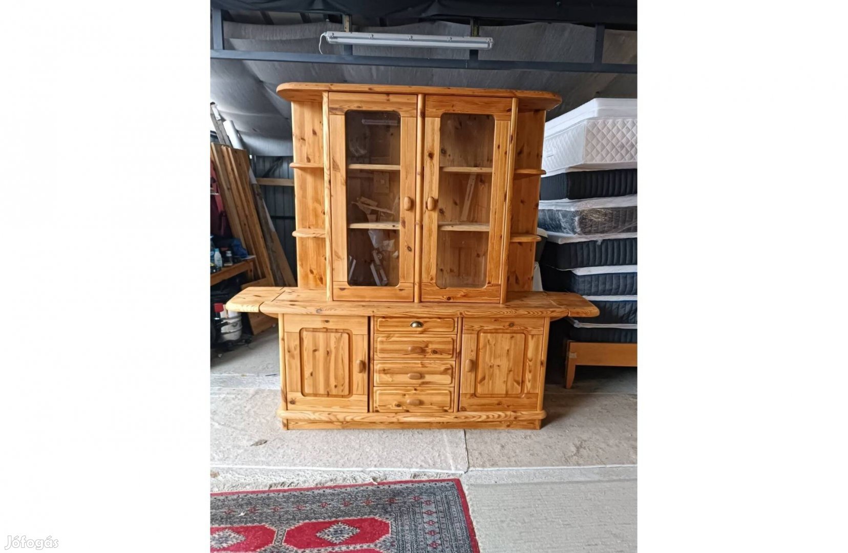 Ingyen szállítás 50 km ig fenyő nagy tálalószekrény t76