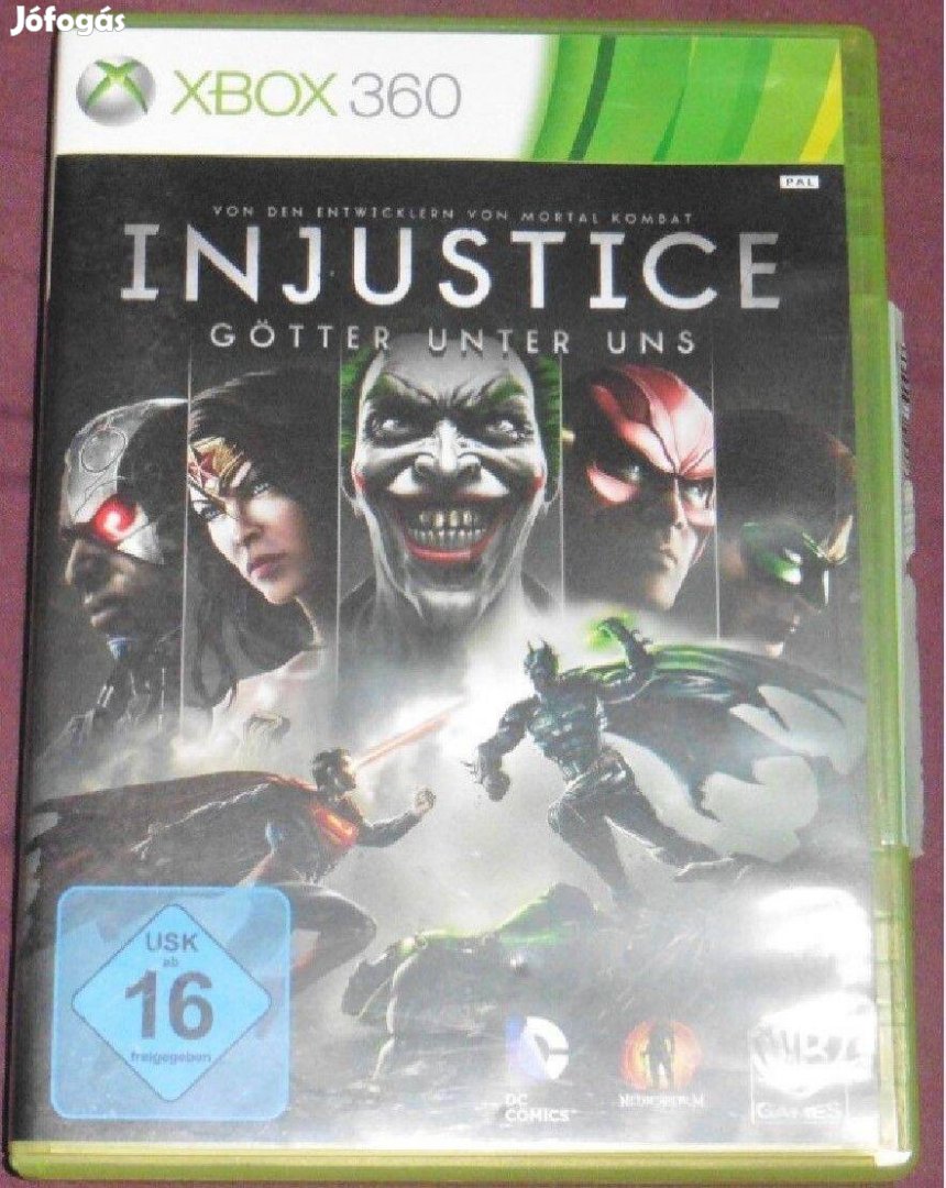 Injustice - Gods Among Us (verekedős) Gyári Xbox 360, Xbox ONE Játék