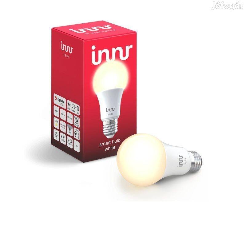 Innr dimmelhető okos led izzó, 9W, 2700K, 806lum, IP20, E27 - fehér