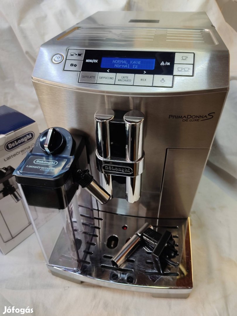 Inox Delonghi Primadonna S Deluxe full automata kávéfőző