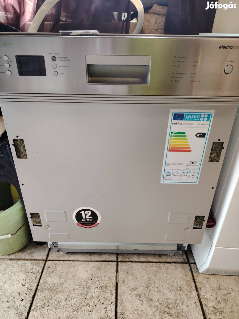 Inox beépíthető mosogatógép garanciával 