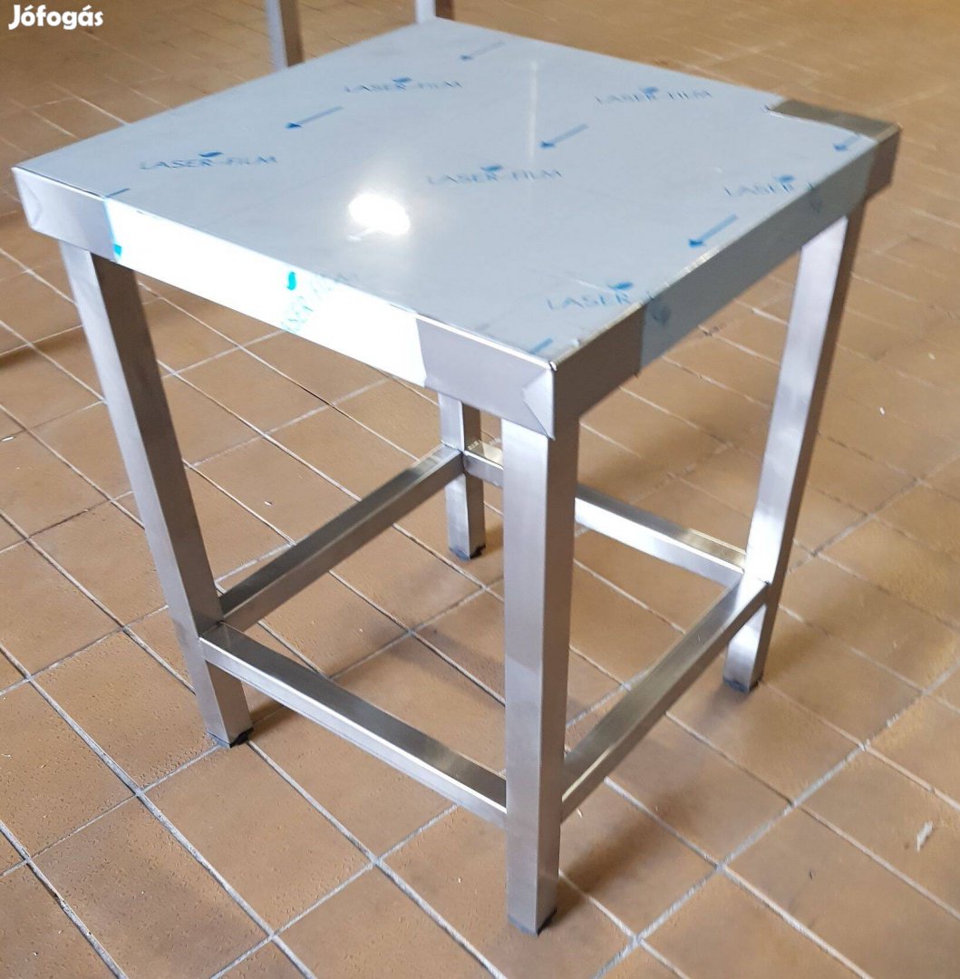 Inox ipari nagykonyhai 40x40cm-es edénytartó állvány stoki stokedli