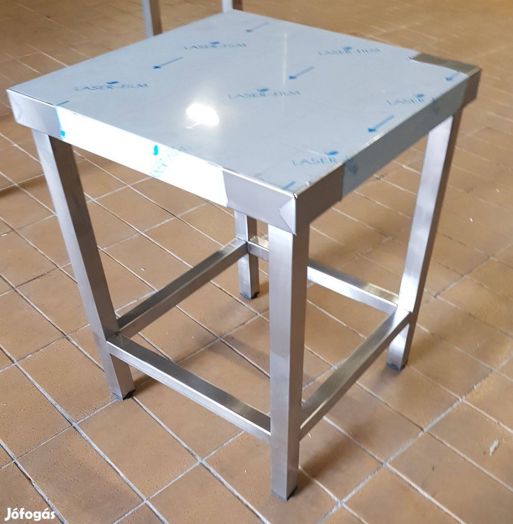 Inox ipari nagykonyhai 40x40cm-es edénytartó állvány stoki stokedli