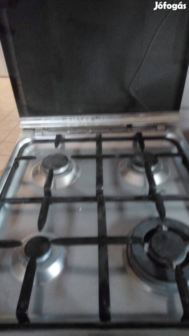 Inox kombinált tűzhely gáztűzhely
