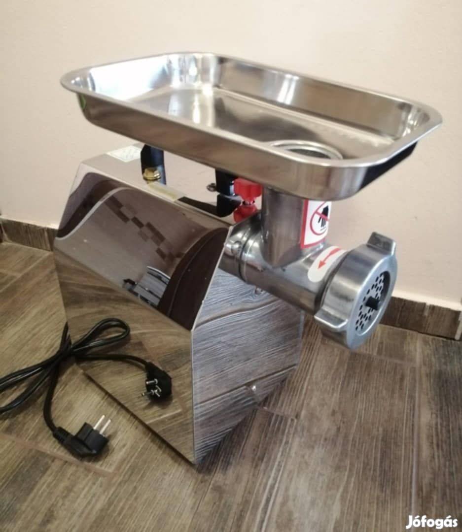 Inox rozsdamentes 8as húsdaráló 2500W teljesítményű, 230kg/h