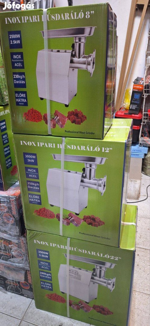 Inox rozsdamentes Húsdaráló