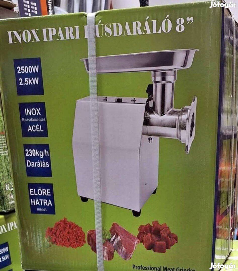 Inox rozsdamentes Húsdaráló