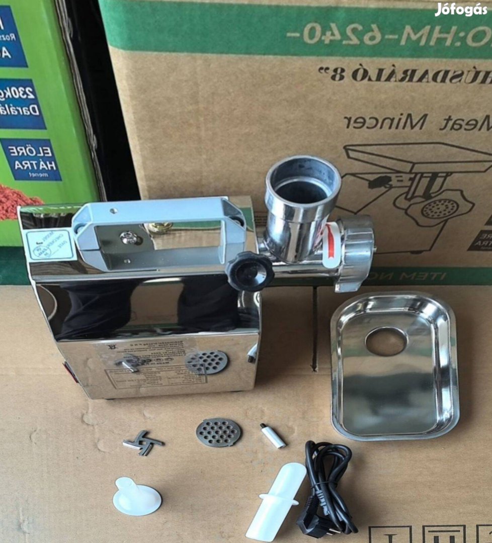 Inox rozsdamentes Húsdaráló 8as