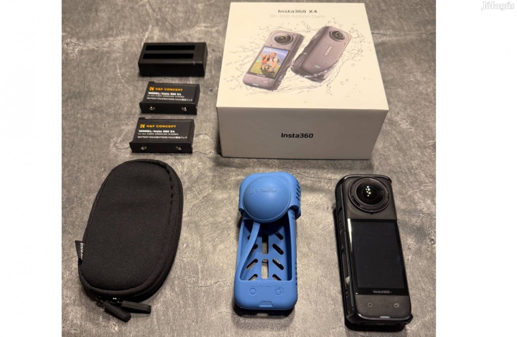 Insta360 X4 kiegészítőkkel