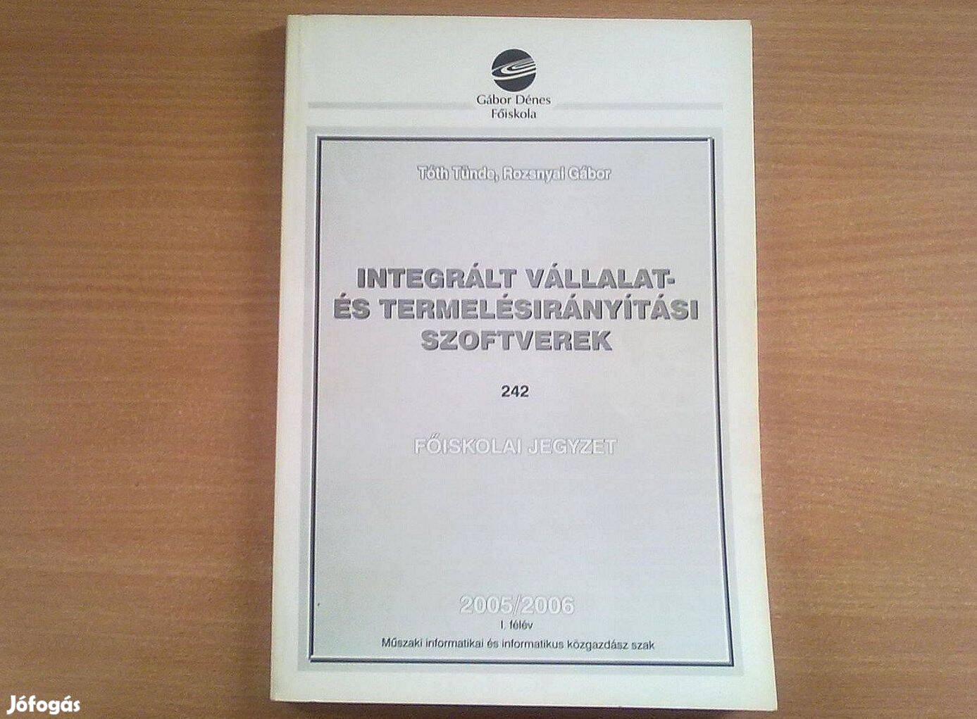 Integrált vállalat- és termelésirányítási szoftverek (Újszerű könyv)