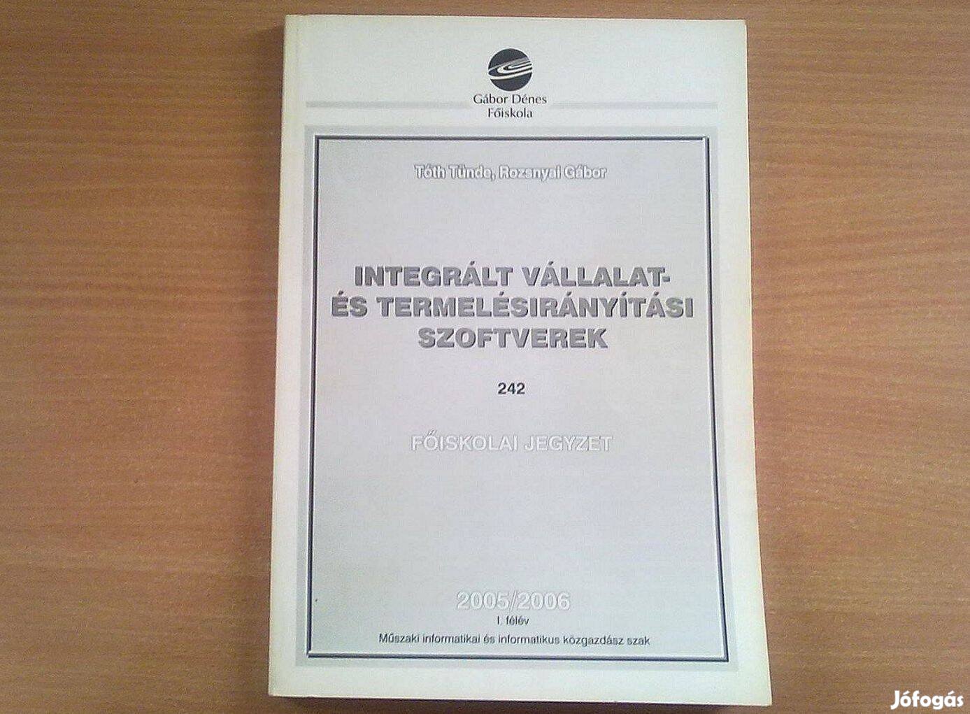 Integrált vállalat- és termelésirányítási szoftverek (Újszerű könyv)