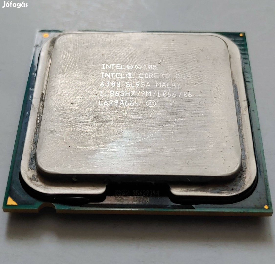 Intel Core 2 Duo E6300 CPU processzor LGA 775 foglalathoz