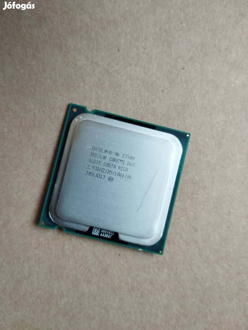 Intel Core 2 Duo E7500 2.93GHz LGA775 Processzor