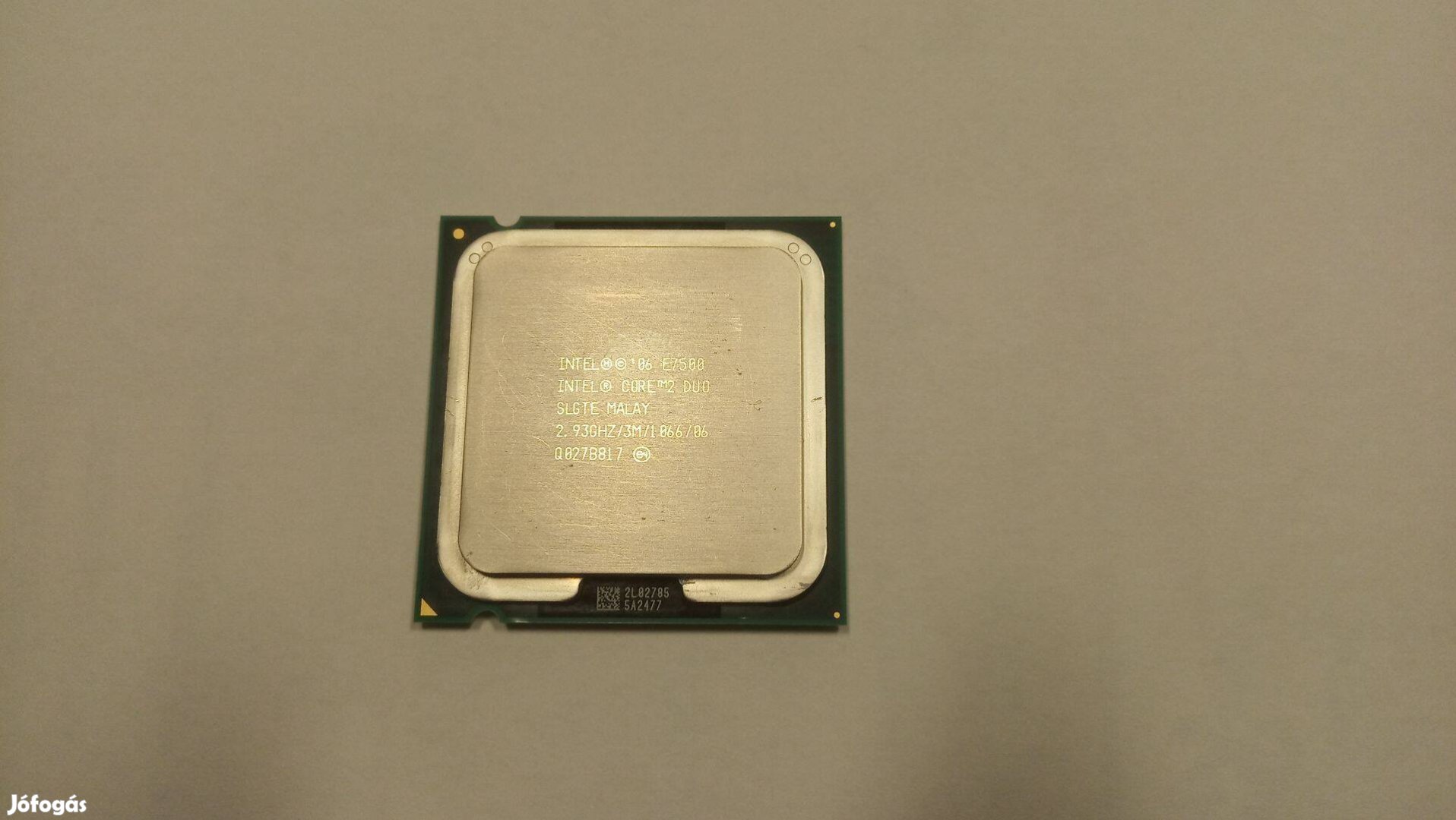 Intel Core 2 Duo E7500 processzor + gyári hűtő