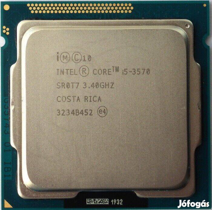 Intel Core i5-3570 3,40 GHz, LGA1155 CPU, számítógép processzor