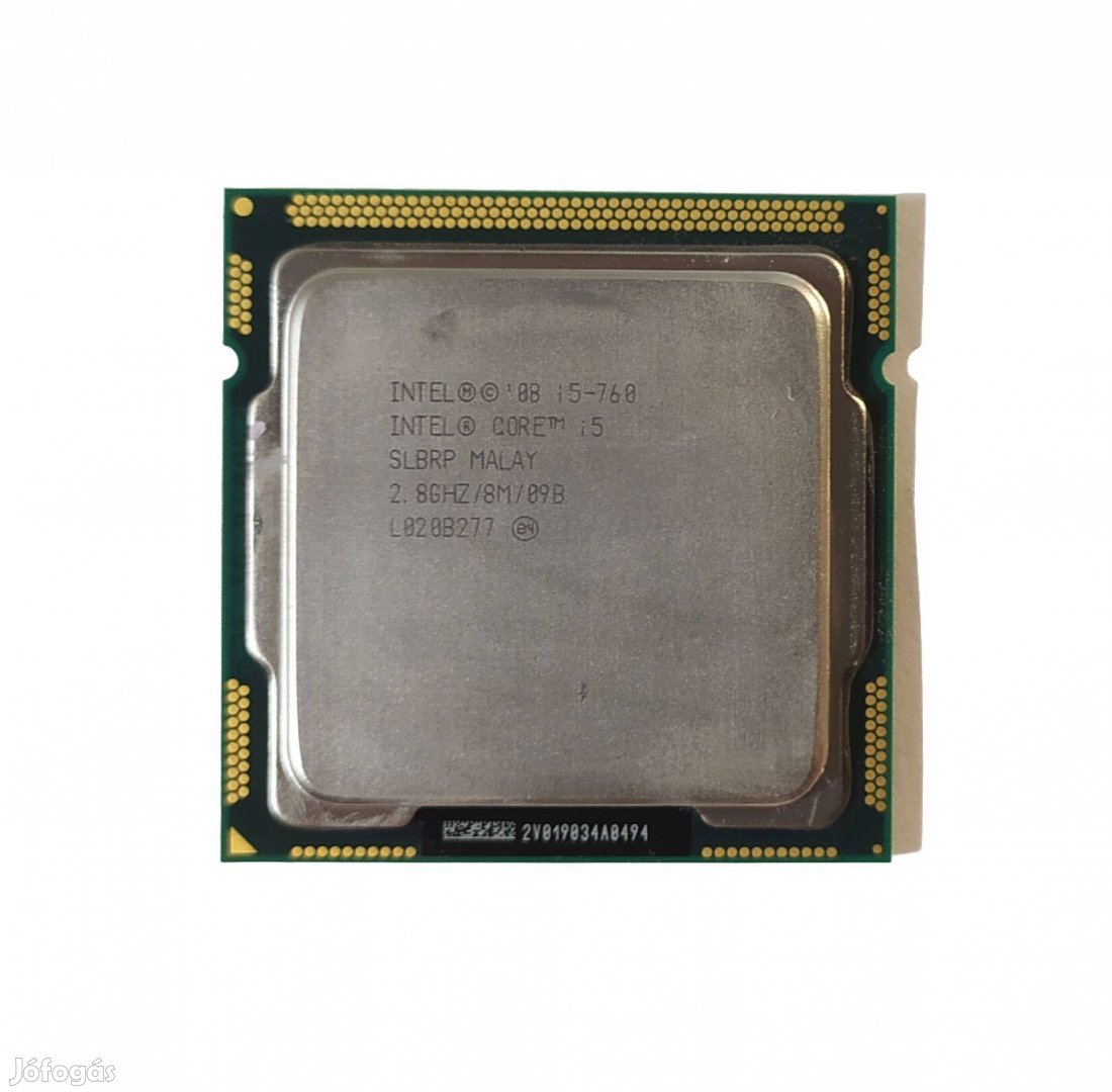 Intel Core i5-760 processzor 4x2.5GHz s1156