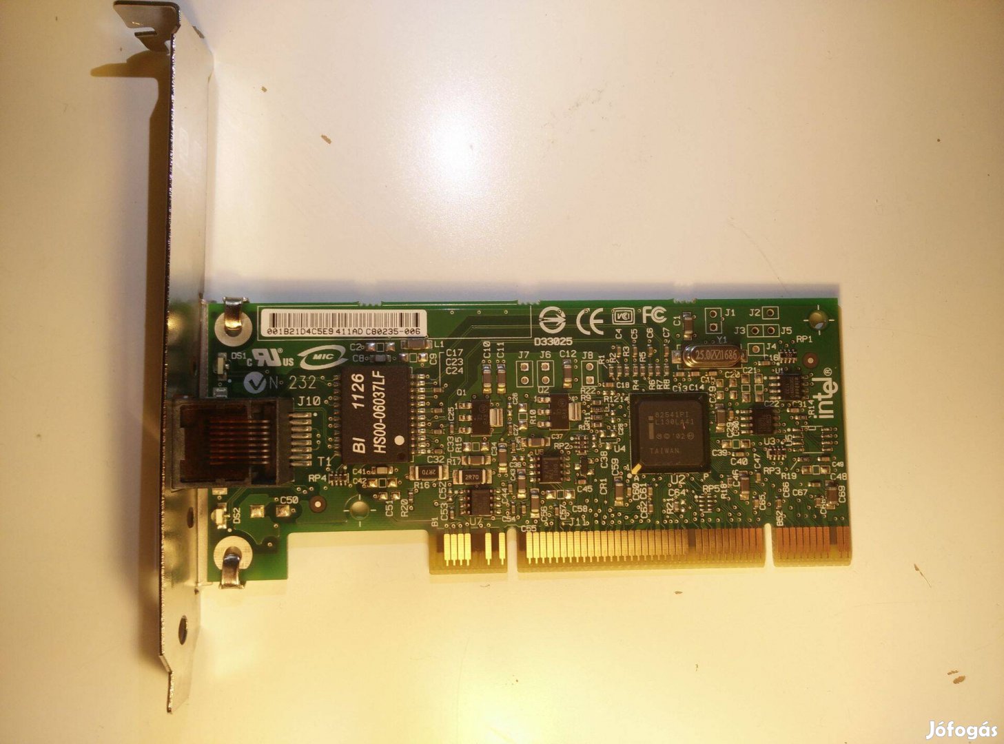 Intel Pro/1000 GT PCI Gigabit Ethernet kártya