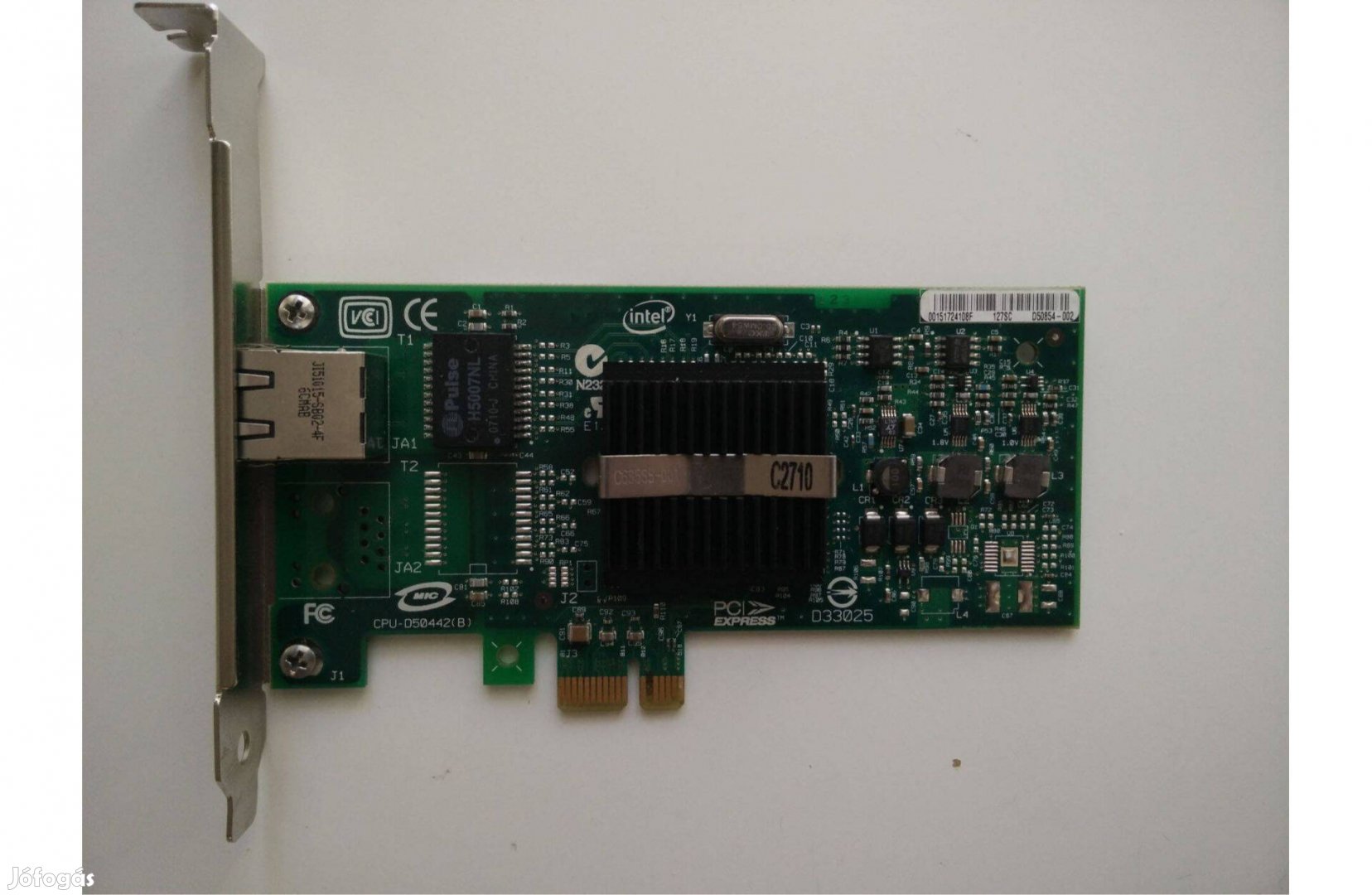 Intel Pro/1000 PT PCI Express Gigabit Ethernet kártya, hibás