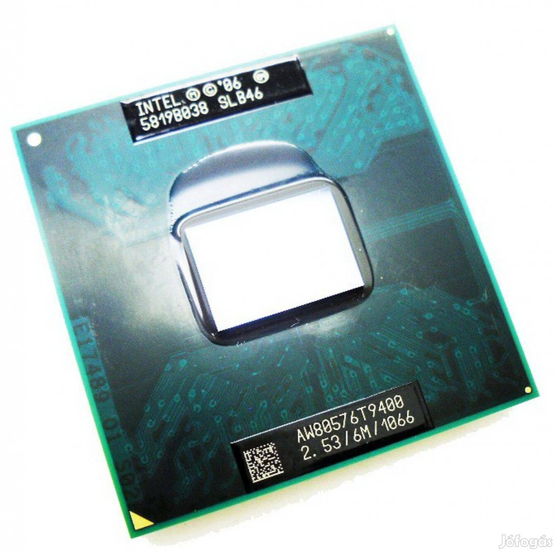 Intel T9400 C0 SLB46 Core 2 Duo processzor 2.53Ghz 45nm 1066 FSB Socke