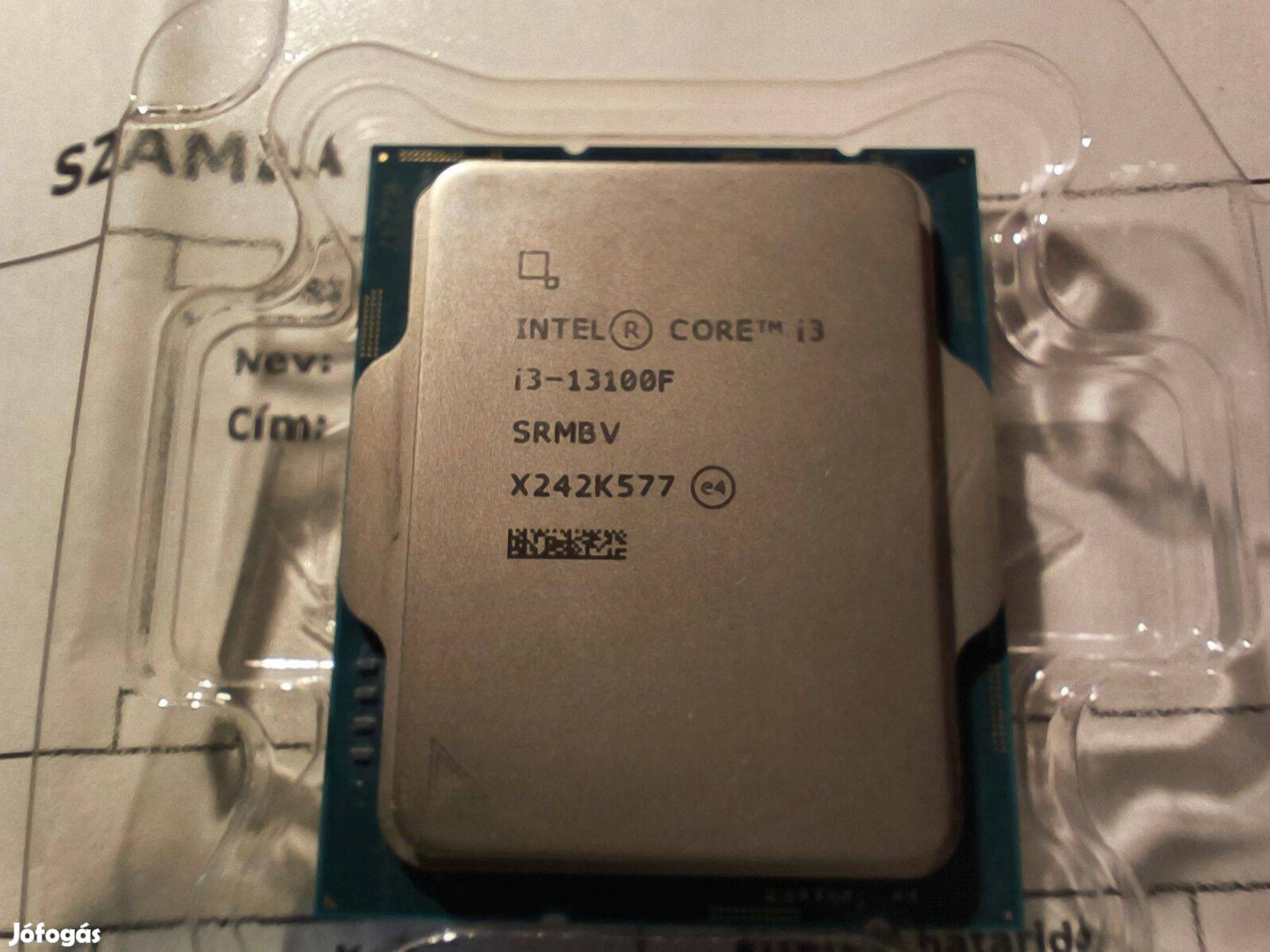 Intel i3-13100f + gyári rézmagos hűtő garanciával, szállítással is