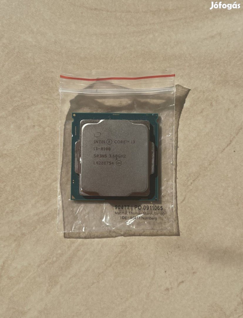 Intel i3 8100 Processzor Eladó