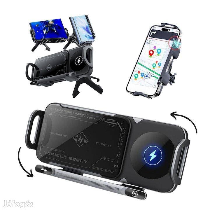 Intelligens telefontartó autóba